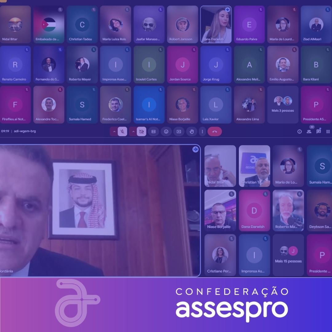 Confederação Assespro participa de videoconferência com Embaixador do Reino da Jordânia para estreitar relações e fomentar parcerias em inovação e tecnologia