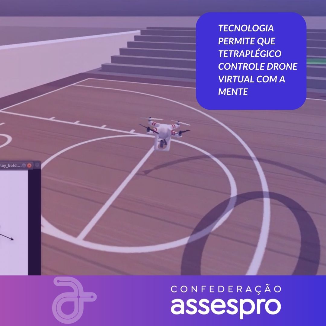 Tecnologia permite que tetraplégico controle drone virtual com a mente
