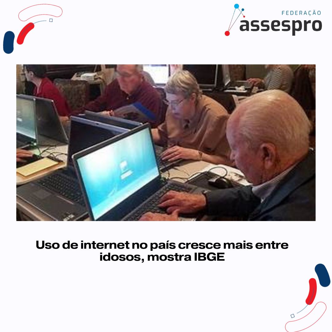 Uso de internet no país cresce mais entre idosos, mostra IBGE